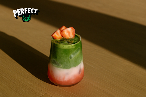 Çilekli Soğuk Matcha Latte Tarifi – Üç Farklı Yolla Deneyin!