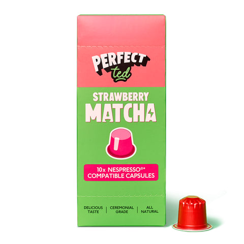 Strawberry Matcha Nespresso® Uyumlu Kapsüller (10 adet)
