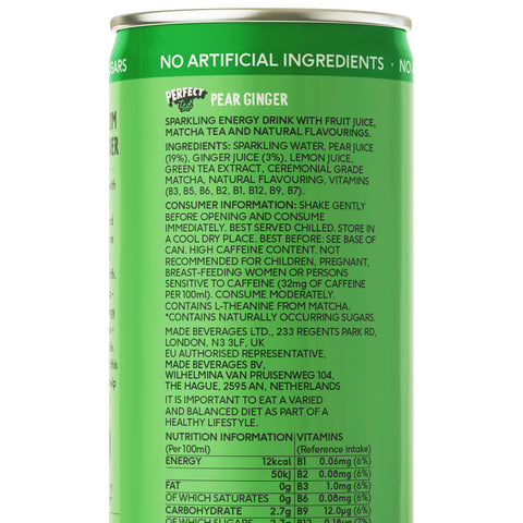 12’li Pear Ginger Sağlıklı Enerji İçeceği