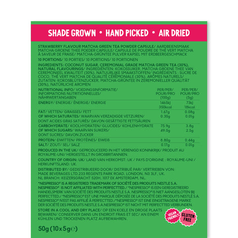 Strawberry Matcha Nespresso® Uyumlu Kapsüller (10 adet)