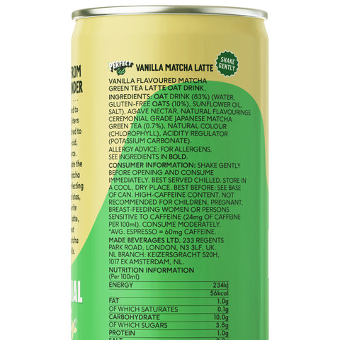 12’li Vanilla Oat Matcha Latte Paketi