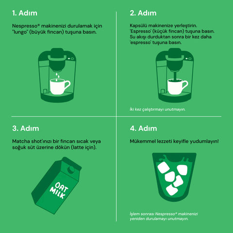 Vanilla Matcha Nespresso® Uyumlu Kapsüller (10 adet)