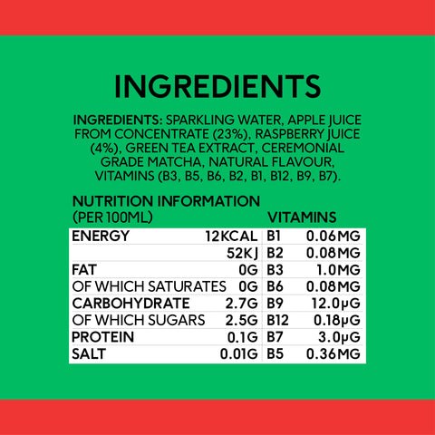 12’li Apple Raspberry Sağlıklı Enerji İçeceği