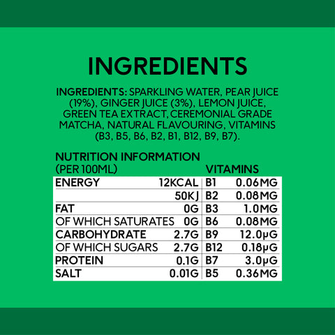 12’li Pear Ginger Sağlıklı Enerji İçeceği